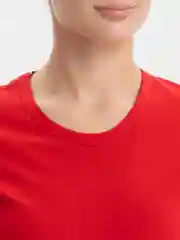 Красный футболка женская, хлопок