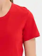 Красный футболка женская, хлопок