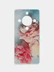 Конфетный силиконовый чехол на Honor X9A / Хонор X9A прозрачный, с рисунком, защита камеры