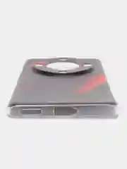 Красный силиконовый чехол на Honor X9A / Хонор X9A прозрачный, с рисунком, защита камеры