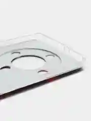 Красный силиконовый чехол на Honor X9A / Хонор X9A прозрачный, с рисунком, защита камеры