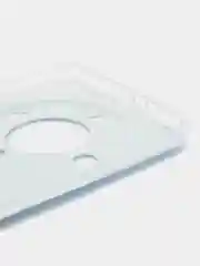 Светло-синий силиконовый чехол на Honor X9A / Хонор X9A прозрачный, с рисунком, защита камеры