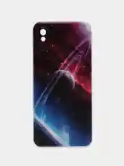 Аметистовый силиконовый чехол на Xiaomi Redmi 9A / Сяоми Редми 9А прозрачный с рисунком, защита камеры