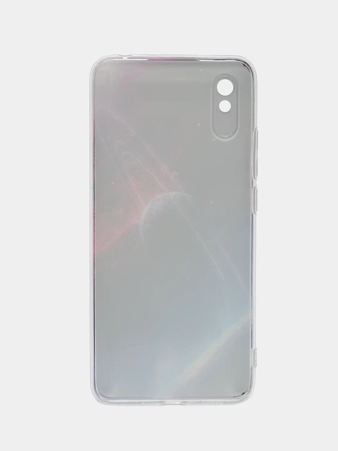 Аметистовый силиконовый чехол на Xiaomi Redmi 9A / Сяоми Редми 9А прозрачный с рисунком, защита камеры