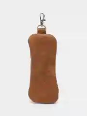 Горчичный ключница из натуральной кожи
