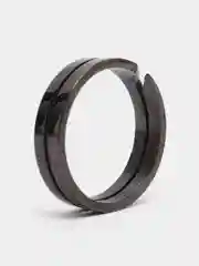 Серебряный кольцо стальное