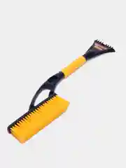 Желтый щетка для чистки снега со скребком