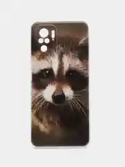 Коричневый чехол на Xiaomi Redmi Note 10/Note 10S/Poco M5s / Сяоми Редми Нот 10/10С с рисунком
