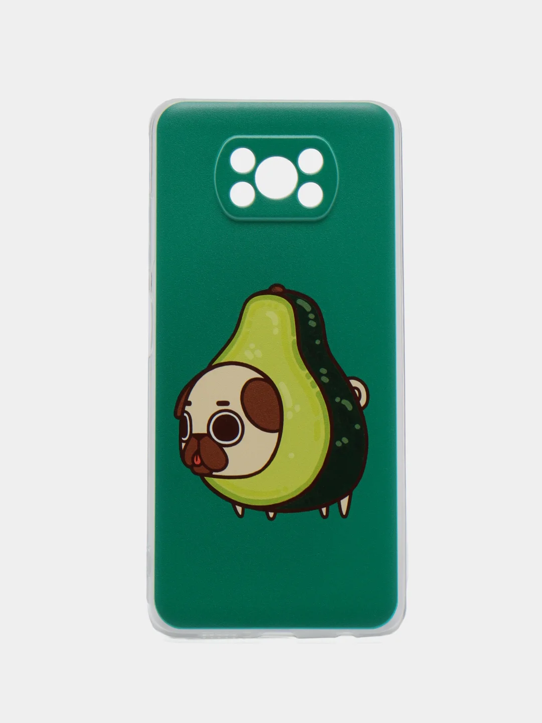 Мятный силиконовый чехол на Xiaomi Poco X3/X3 Pro / Сяоми Poco X3/Х3 Про прозрачный, с рисунком