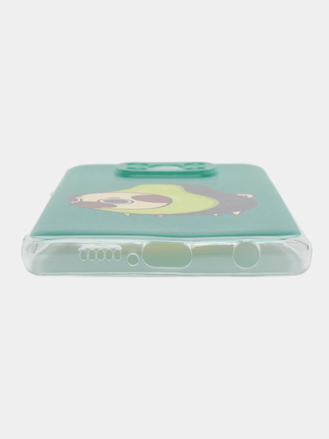 Мятный силиконовый чехол на Xiaomi Poco X3/X3 Pro / Сяоми Poco X3/Х3 Про прозрачный, с рисунком