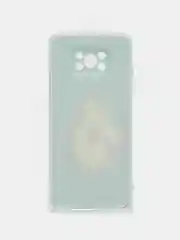 Мятный силиконовый чехол на Xiaomi Poco X3/X3 Pro / Сяоми Poco X3/Х3 Про прозрачный, с рисунком