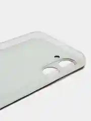 Бирюзовый силиконовый чехол на Realme 10 4G / Реалми 10 4G прозрачный, с рисунком, защита камеры