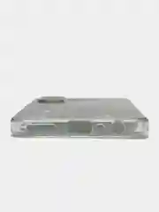 Бирюзовый силиконовый чехол на Realme 10 4G / Реалми 10 4G прозрачный, с рисунком, защита камеры