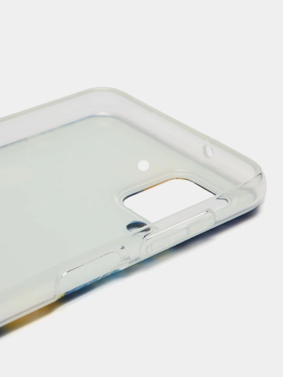 Лимонный чехол на Samsung Galaxy A12/M12 / Самсунг А12/М12 прозрачный, с рисунком, защита камеры