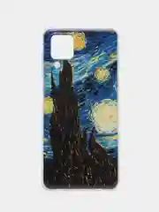 Лимонный чехол на Samsung Galaxy A12/M12 / Самсунг А12/М12 прозрачный, с рисунком, защита камеры