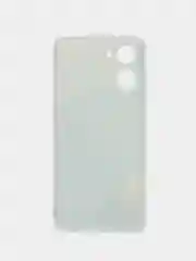 Светло-синий силиконовый чехол на Realme 10 4G / Реалми 10 4G прозрачный, с рисунком, защита камеры