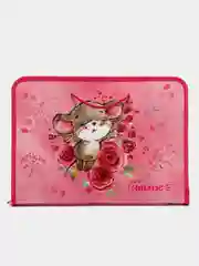 Папка для труда на молнии с ручками Пифагор А4, 1 отделение, органайзер, Mouse, 270877