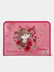 Папка для труда на молнии с ручками Пифагор А4, 1 отделение, органайзер, Mouse, 270877