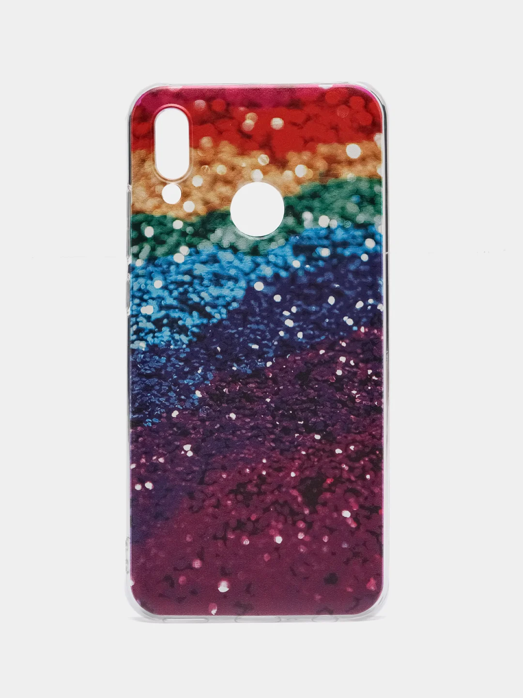 Багровый чехол на Honor 10 Lite/Huawei P Smart 2019 / Хонор 10 Лайт прозрачный, с рисунком