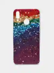 Багровый чехол на Honor 10 Lite/Huawei P Smart 2019 / Хонор 10 Лайт прозрачный, с рисунком