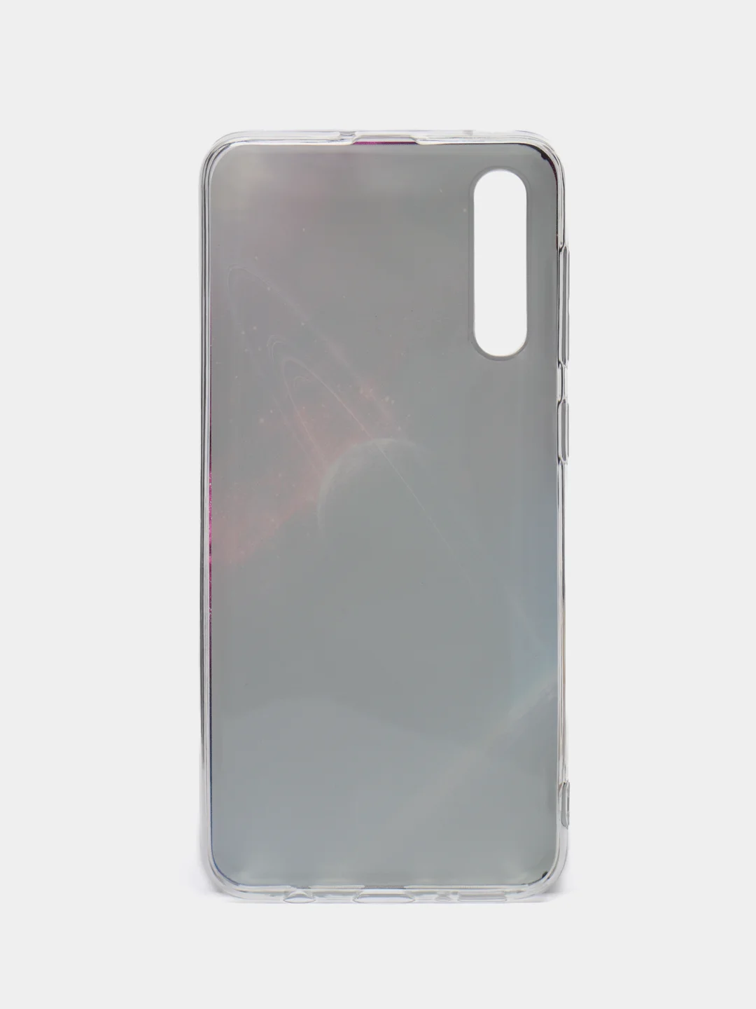 Аметистовый силиконовый чехол на Samsung Galaxy A50/A30s / Самсунг А50/А30s прозрачный, с рисунком