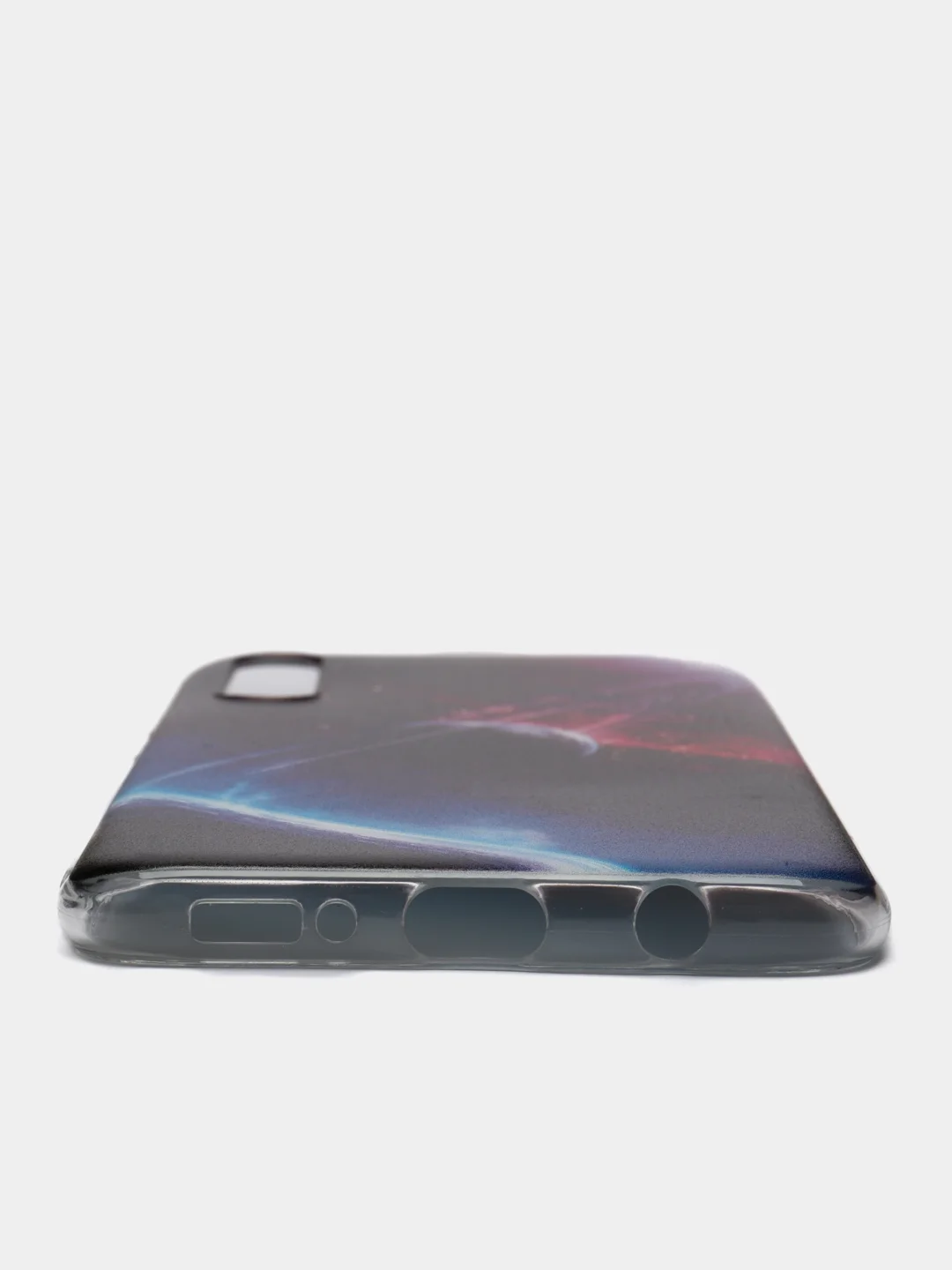 Аметистовый силиконовый чехол на Samsung Galaxy A50/A30s / Самсунг А50/А30s прозрачный, с рисунком