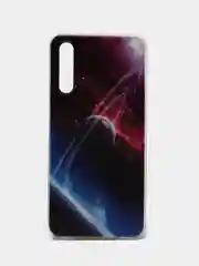 Аметистовый силиконовый чехол на Samsung Galaxy A50/A30s / Самсунг А50/А30s прозрачный, с рисунком