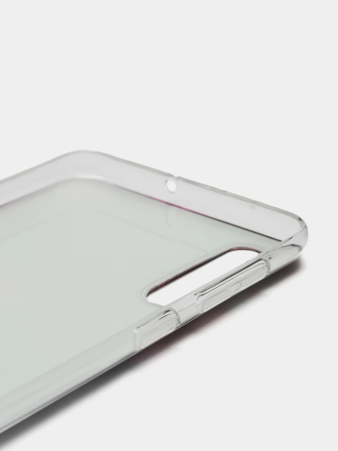 Аметистовый силиконовый чехол на Samsung Galaxy A50/A30s / Самсунг А50/А30s прозрачный, с рисунком