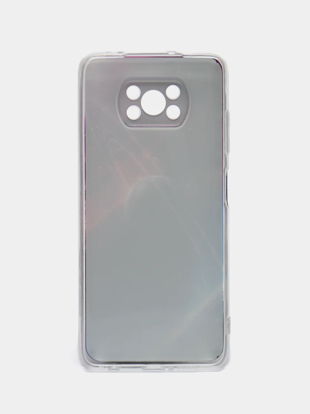 Аметистовый силиконовый чехол на Xiaomi Poco X3/X3 Pro / Сяоми Poco X3/Х3 Про прозрачный, с рисунком