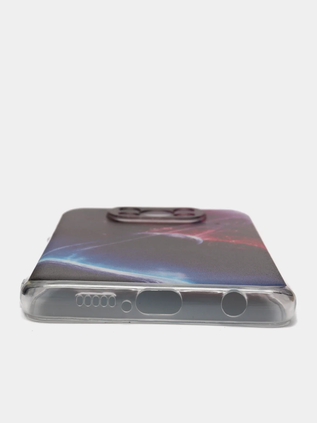 Аметистовый силиконовый чехол на Xiaomi Poco X3/X3 Pro / Сяоми Poco X3/Х3 Про прозрачный, с рисунком