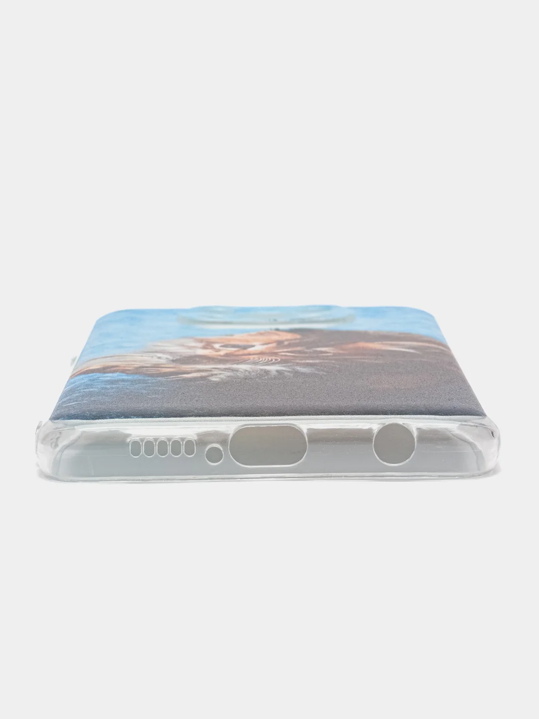 Светло-коричневый силиконовый чехол на Xiaomi Poco X3/X3 Pro / Сяоми Poco X3/Х3 Про прозрачный, с рисунком
