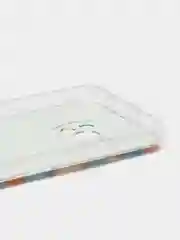 Светло-оранжевый силиконовый чехол на Xiaomi Poco X3/X3 Pro / Сяоми Poco X3/Х3 Про прозрачный, с рисунком
