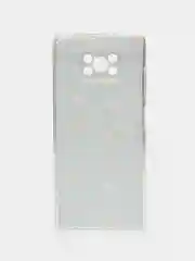 Светло-оранжевый силиконовый чехол на Xiaomi Poco X3/X3 Pro / Сяоми Poco X3/Х3 Про прозрачный, с рисунком