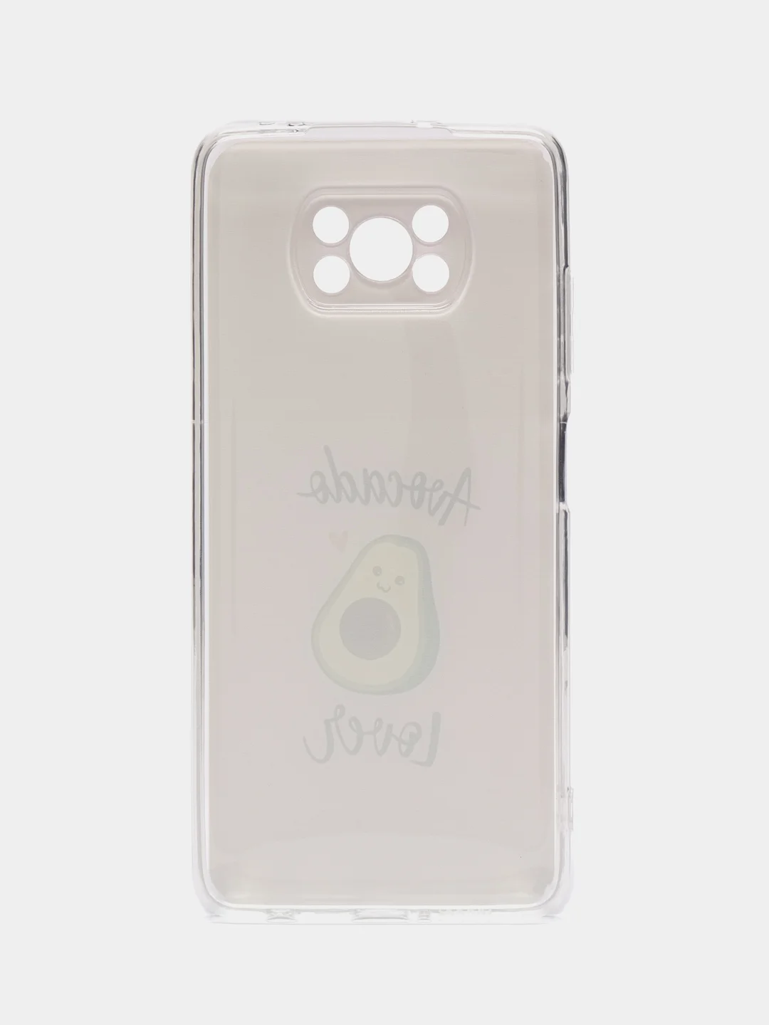 Розовый силиконовый чехол на Xiaomi Poco X3/X3 Pro / Сяоми Poco X3/Х3 Про прозрачный, с рисунком
