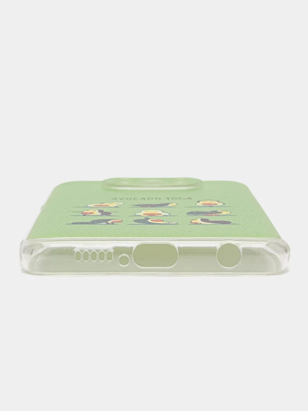 Салатовый силиконовый чехол на Xiaomi Poco X3/X3 Pro / Сяоми Poco X3/Х3 Про прозрачный, с рисунком