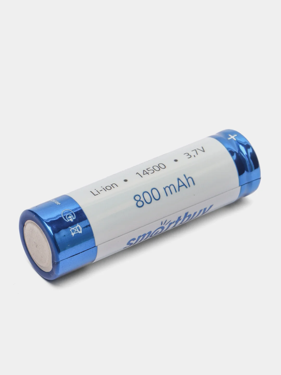 Аккумуляторная батарейка Smartbuy 14500, 800 mah, 3.7V, литий-ионная (Li-ion)