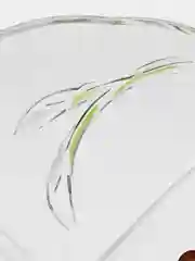 Eve white-green менажница, 3-х секционная, 325 мм, 2031