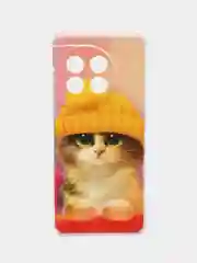 Желтый силиконовый чехол на OnePlus 11 / Ван Плас 11 прозрачный, с рисунком, защита камеры