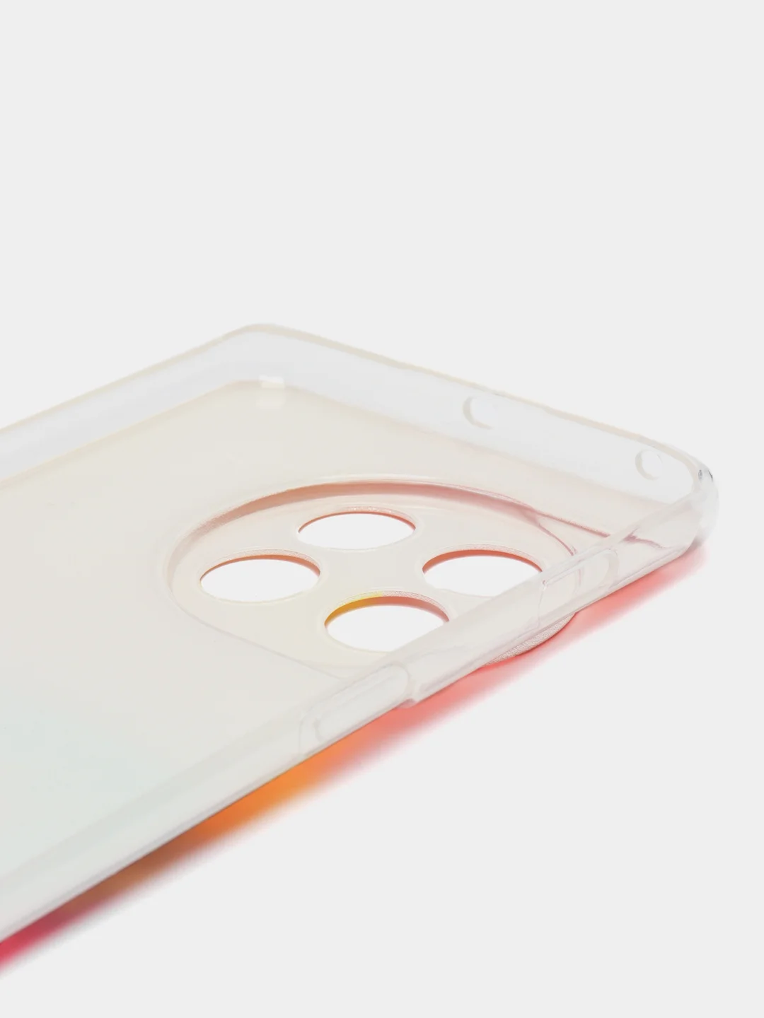 Желтый силиконовый чехол на OnePlus 11 / Ван Плас 11 прозрачный, с рисунком, защита камеры