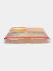 Желтый силиконовый чехол на Xiaomi 13 Lite / Сяоми 13 Лайт прозрачный, с рисунком, защита камеры