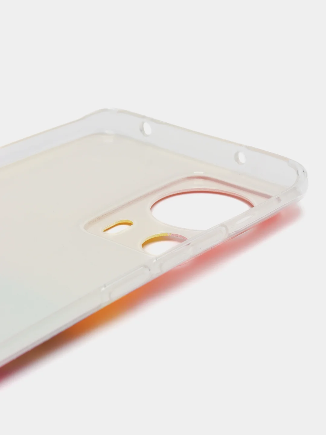 Желтый силиконовый чехол на Xiaomi 13 Lite / Сяоми 13 Лайт прозрачный, с рисунком, защита камеры