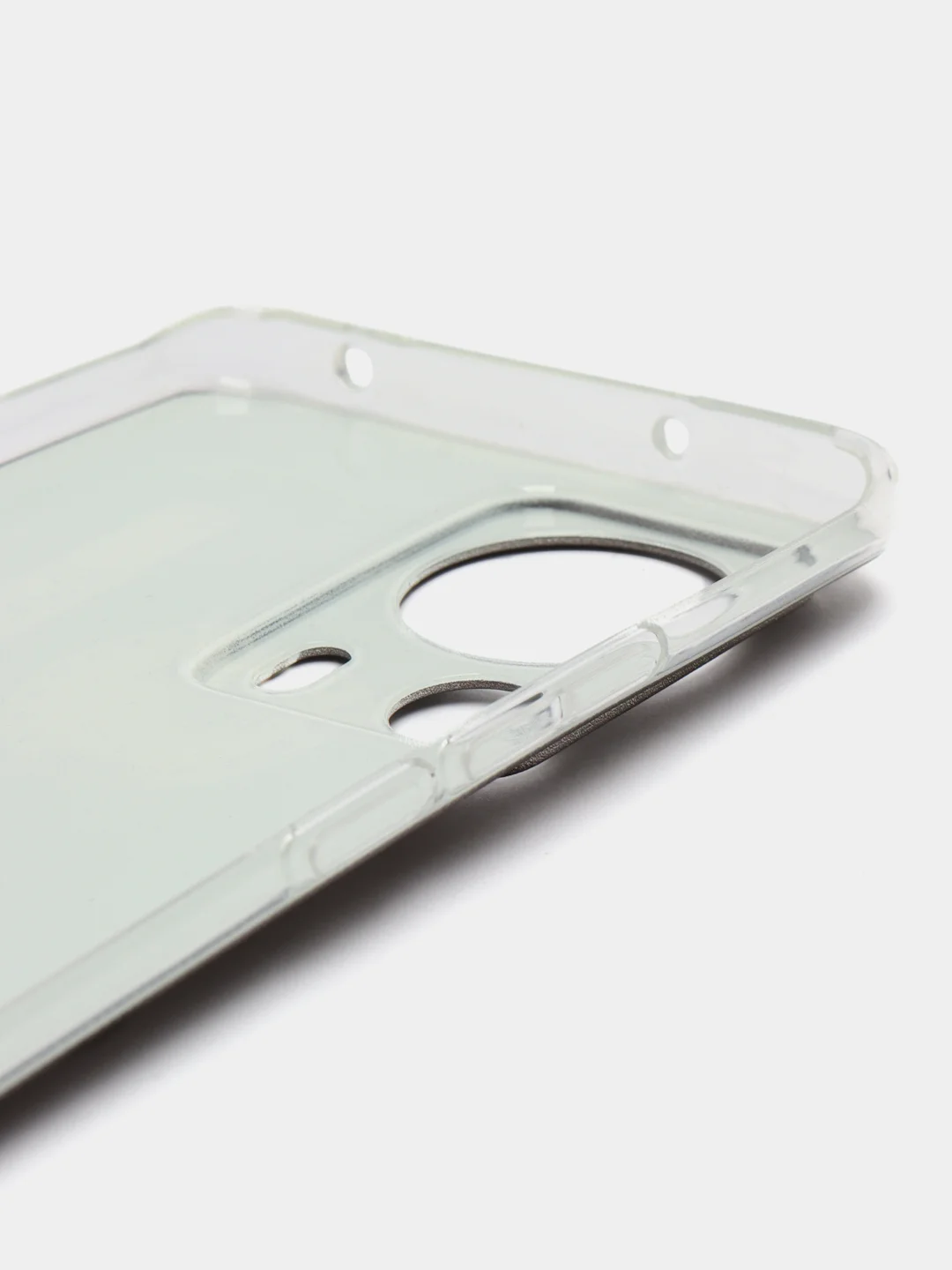 Хром силиконовый чехол на Xiaomi 13 Lite / Сяоми 13 Лайт прозрачный, с рисунком, защита камеры