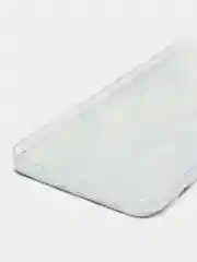 Сиреневый силиконовый чехол на Samsung Galaxy A50/A30s / Самсунг А50/А30s прозрачный, с рисунком