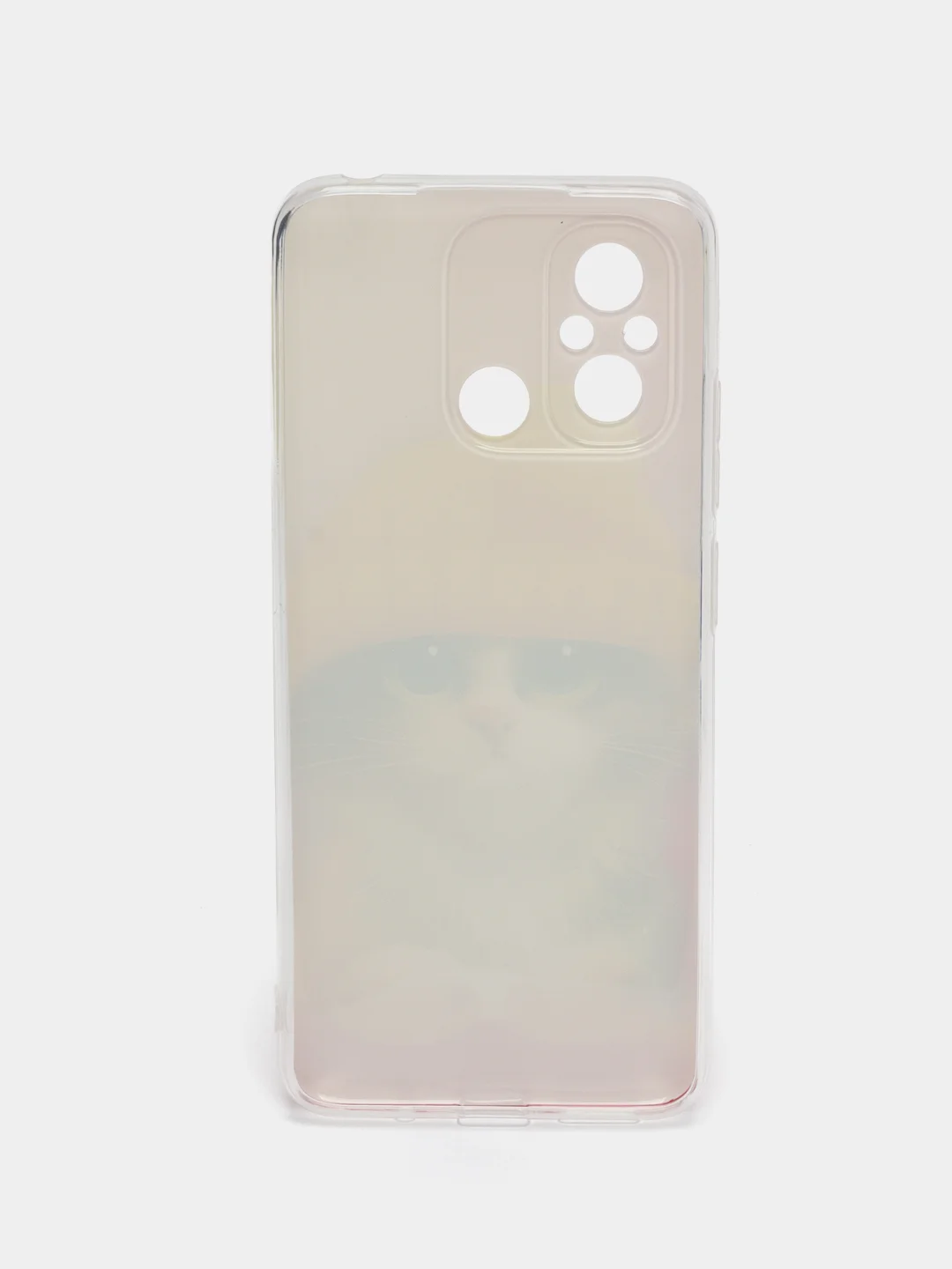 Желтый силиконовый чехол на Xiaomi Redmi 12C/Poco C55 / Редми 12C/Поко C55 прозрачный, с рисунком