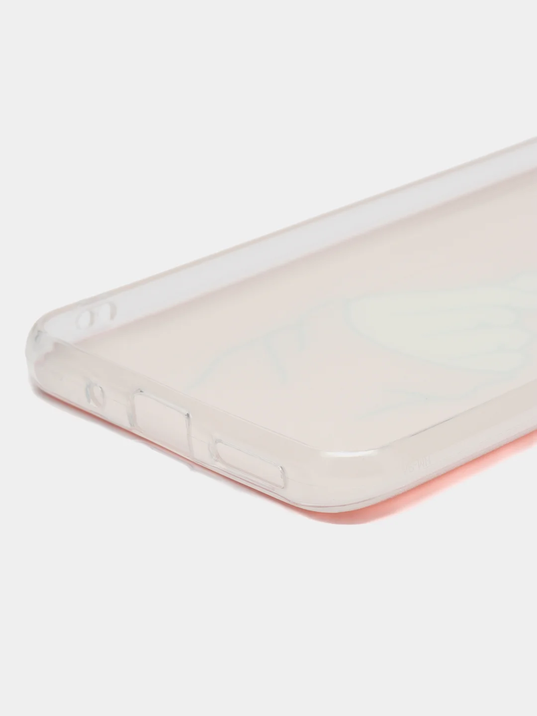 Пастельно-коралловый силиконовый чехол на Xiaomi Redmi 9A / Сяоми Редми 9А прозрачный с рисунком, защита камеры