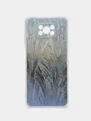 Небесно-голубой силиконовый чехол на Xiaomi Poco X3/X3 Pro / Сяоми Poco X3/Х3 Про прозрачный, с рисунком