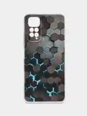 Бирюзовый чехол на Xiaomi Redmi Note 11 4G Global/11S / Редми Ноут 11 Global/11S, с рисунком