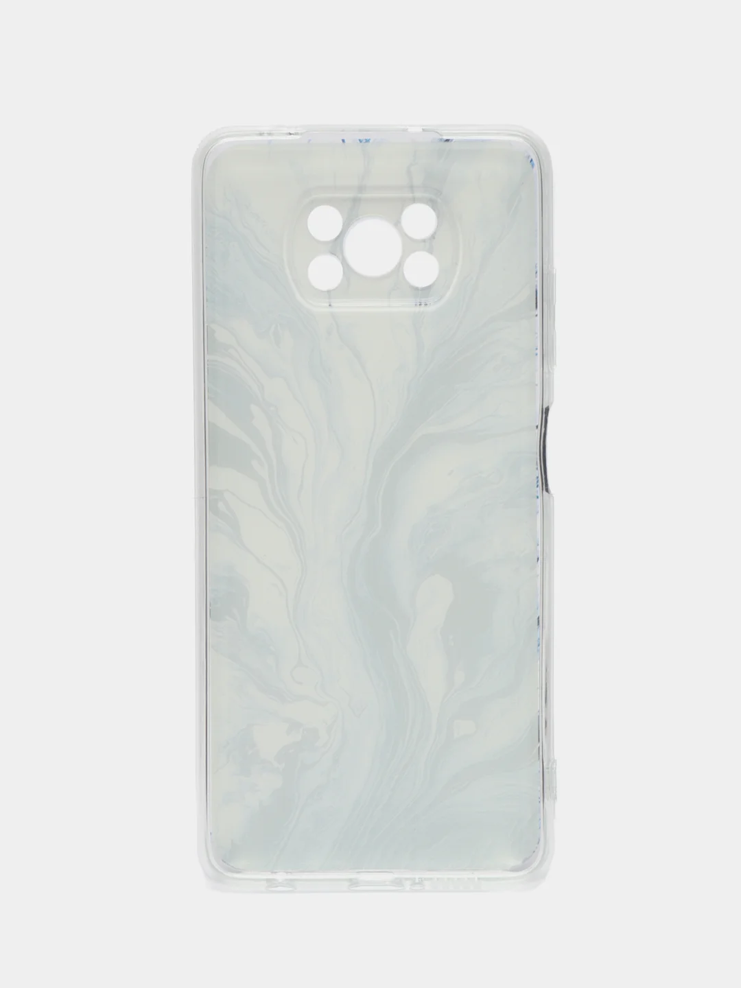 Сиреневый силиконовый чехол на Xiaomi Poco X3/X3 Pro / Сяоми Poco X3/Х3 Про прозрачный, с рисунком
