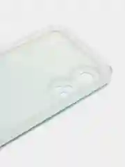 Светло-синий силиконовый чехол на Oppo Reno 8T 4G / Оппо Рено 8T 4G с рисунком, защита камеры