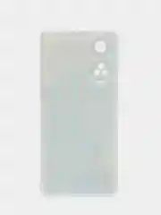 Светло-синий силиконовый чехол на Oppo Reno 8T 4G / Оппо Рено 8T 4G с рисунком, защита камеры